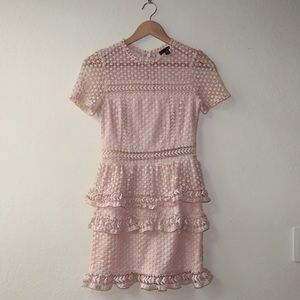 Aqua dress from Bloomingdales